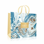Papierová darčeková taška Coast of Azure modrá