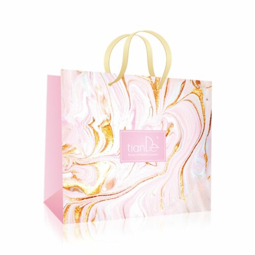 Papierová darčeková taška Coast of Azure ružová