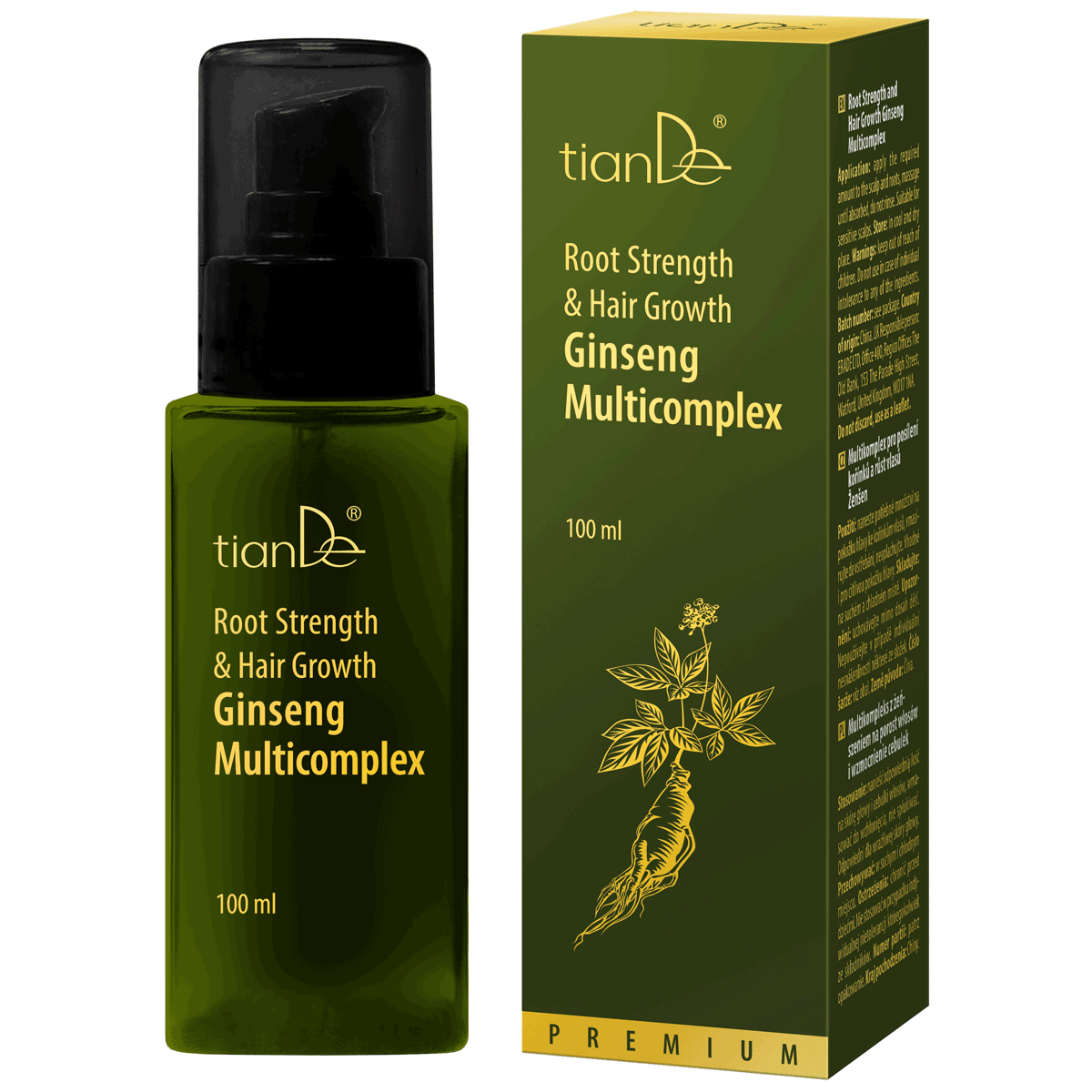 20164E Posilnenie korienkov a rast vlasov – Multikomplex so ženšenom | tianDe – Obrázok 1