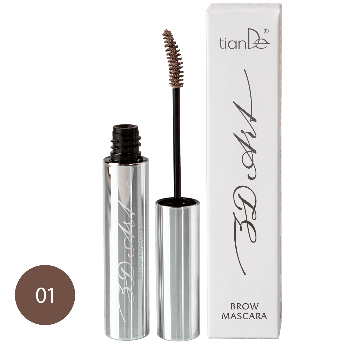 80147-card_001 3D Art Brow Mascara, grafitová teplá | tianDe – Obrázok 1